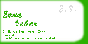 emma veber business card
